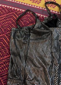 Sparkly Ruched Mini Dress