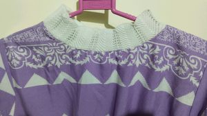 Purple High Neck Top For Ladies &amp; Girls