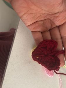 Handmade Crochet Heart Appliques