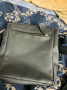 Stylish Black Leather Crossbody Bag