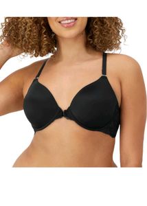 Black Push-Up Bra with Lace Detail