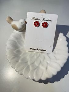 Adorable Tree Enamel Stud Earrings