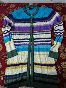 Monte Carlo Brand new Colorful Striped Cardigan