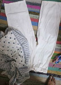 Elegant Polka Dot Kurta Set with Dupatta