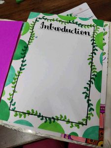 Decorative pages for projects