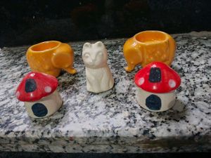 Charming Set of  11 Ceramic Bird Figurines