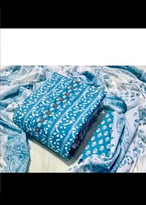 Beautiful Blue Printed Kurta Set