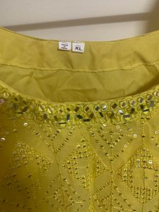 Yellow Embroidered Salwar Kameez