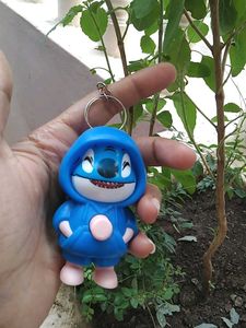 🧿Cute Blue Cartoon Character Keychain