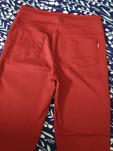 Women's maroon Pull-On Pants