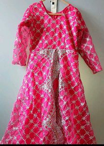 Boutique custome made Rani Pink Festive Frock
