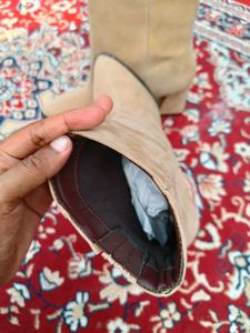 Beige Ankle Boots