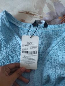 Stylish Blue Long Sleeve Top