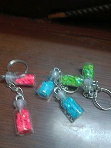 Sparkling Mini Bottle Keychain Set6