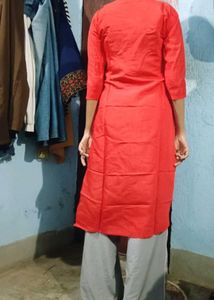 A beautiful new red kurta