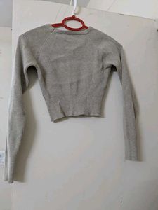 Ribbed Knit Long Sleeve Top