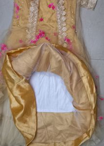 Beautiful Net Gown With Coaty