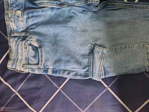 H&amp;M Light Wash bootcut Cargo Jeans
