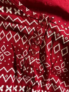 Cozy Red Christmas Pajamas Set