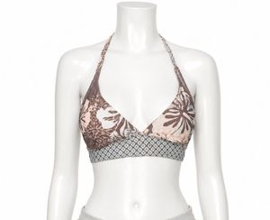 Floral Halter Tie-Up Bralette Top