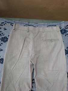 men silver formal pant