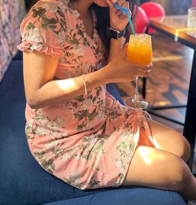 Sale !!!Floral Wrap Dress