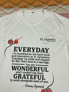 White XL Dynamics Motivational T-Shirt