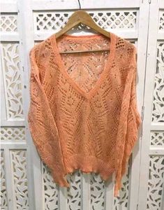 Combo Of 3, Crochet Top, Cardigan, Trouser