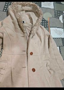 Cozy Beige Hooded Coat and dress free