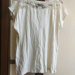 viscose lace beaded top