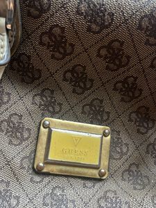 Stylish Guess Monogram Satchel Bag
