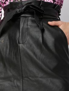 VERO MODA Black Faux Leather Skirt