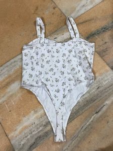 Floral Print Corset Bodysuit