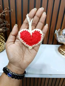 Handmade Crochet Heart Charm
