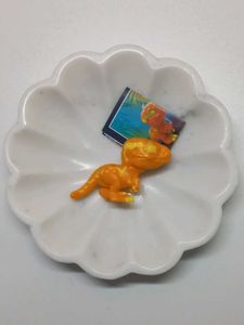 Orange Velociraptor Figure Kinder Joy Toy