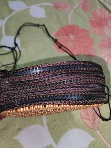 coconut shell wooden sling bag for women