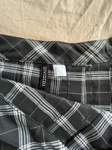 Plaid Pleated Mini Skirt