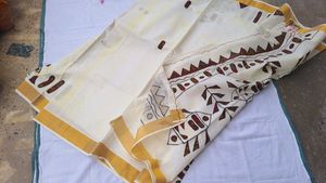 Kalamkari Saree Kerala Cotton