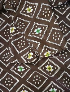 Brown Printed Kurta