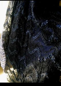 Elegant Navy Lace Evening Gown