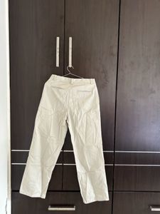 Beige Casual Pants