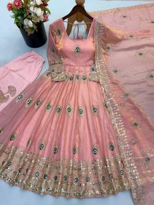 Pink Embellished Lehenga Choli Set