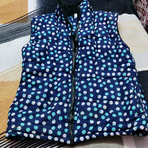 Polka Dot Puffer Vest