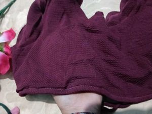 14.Burgundy Crop Top