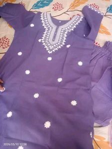 Elegant Lilac Kurta Set with Dupatta
