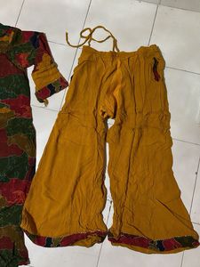 multicolour Patchwork Kurta set