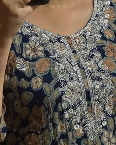 Floral Print Kurta with Palazzos