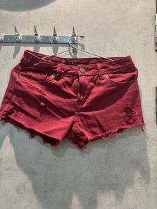 red ripped denim  Shorts