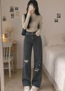Ripped Black Denim Jeans