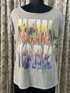 Grey New York Graphic T-Shirt